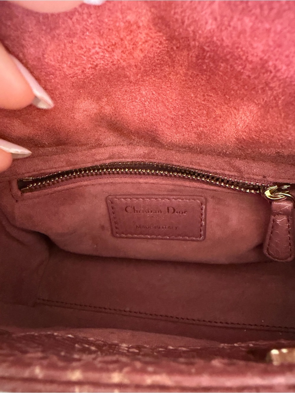 Authentic Mini Lady Dior in Blush Python with Gold Hardware — FULL SET from 2019 - Picture 10 of 16